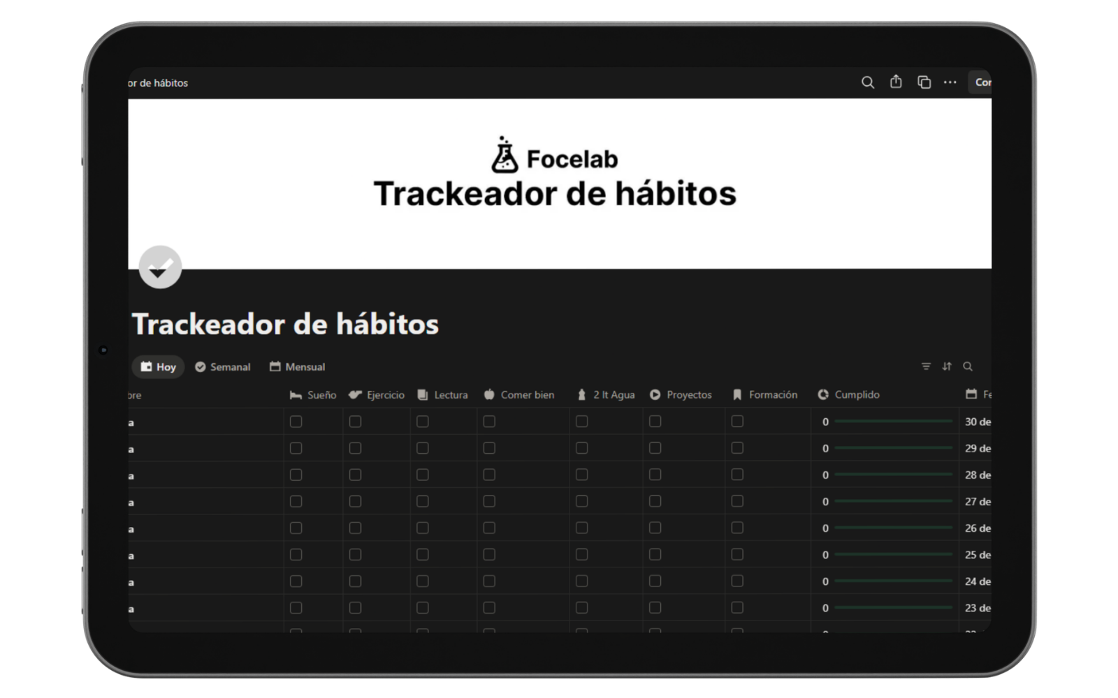 Trackeador de hábitos